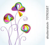 abstract flower pattern