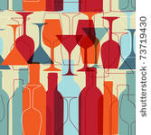 seamless background with wine...