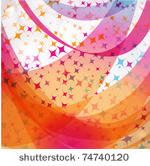 birthday background with stars...