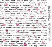 love note  seamless text...