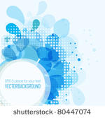 blue water drops background