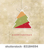 vintage christmas card with...