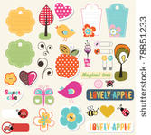 lovely elements for scrapbook