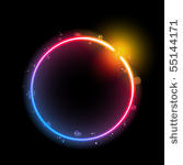 rainbow circle border with...