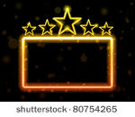 vector   star neon movie sign...