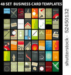 colorful vertical business cards