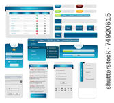 set  forms and design element...