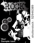 rock festival poster. clip art