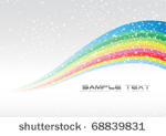 rainbow colorful advertisement. ...