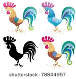 rooster  illustration of a...