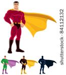 superhero  superhero over white ...