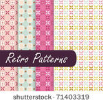 blossom retro patterns