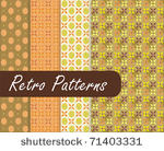 green retro patterns