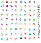 72 different colorful vector...