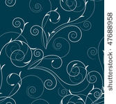seamless floral swirl pattern