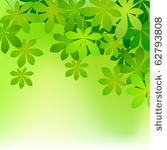 defocused background with green ...