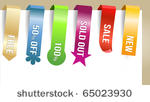 different paper tags   vector...