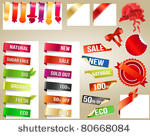 different paper tags   vector...
