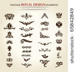 flower vintage royal design...