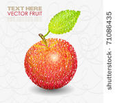red apple fruit designs with...