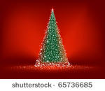 abstract green christmas tree...