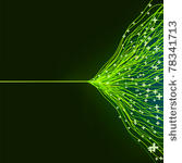 abstract green energy design...