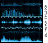 sound waves set. music...