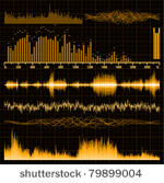 sound waves set. music...