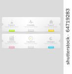 colorful web design menu...
