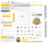website frame elements pack...