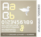 origami alphabet letters and...