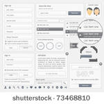 web design elements set