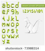 origami alphabet letters and...