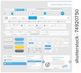 web design navigation menu pack