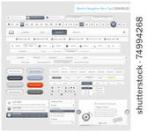 web design navigation menu pack