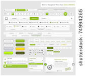 web design navigation menu pack