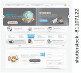 web site navigation menu pack...