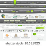 web design navigation elements  ...