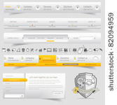 web design navigation set with...