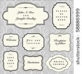 set of vector ornate frames...