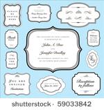 set of vector ornate frames...