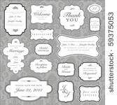 set of ornate vector frames and ...