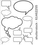 set of vector speech and...