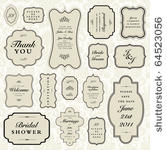 vector ornate frame set