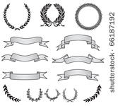 vector banner ribbons and...