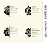 vector floral frame set. easy...