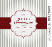 vector gray and red christmas...
