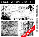 vector grunge overlay set....