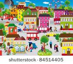 city vector illustration