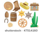 vector wild west western...